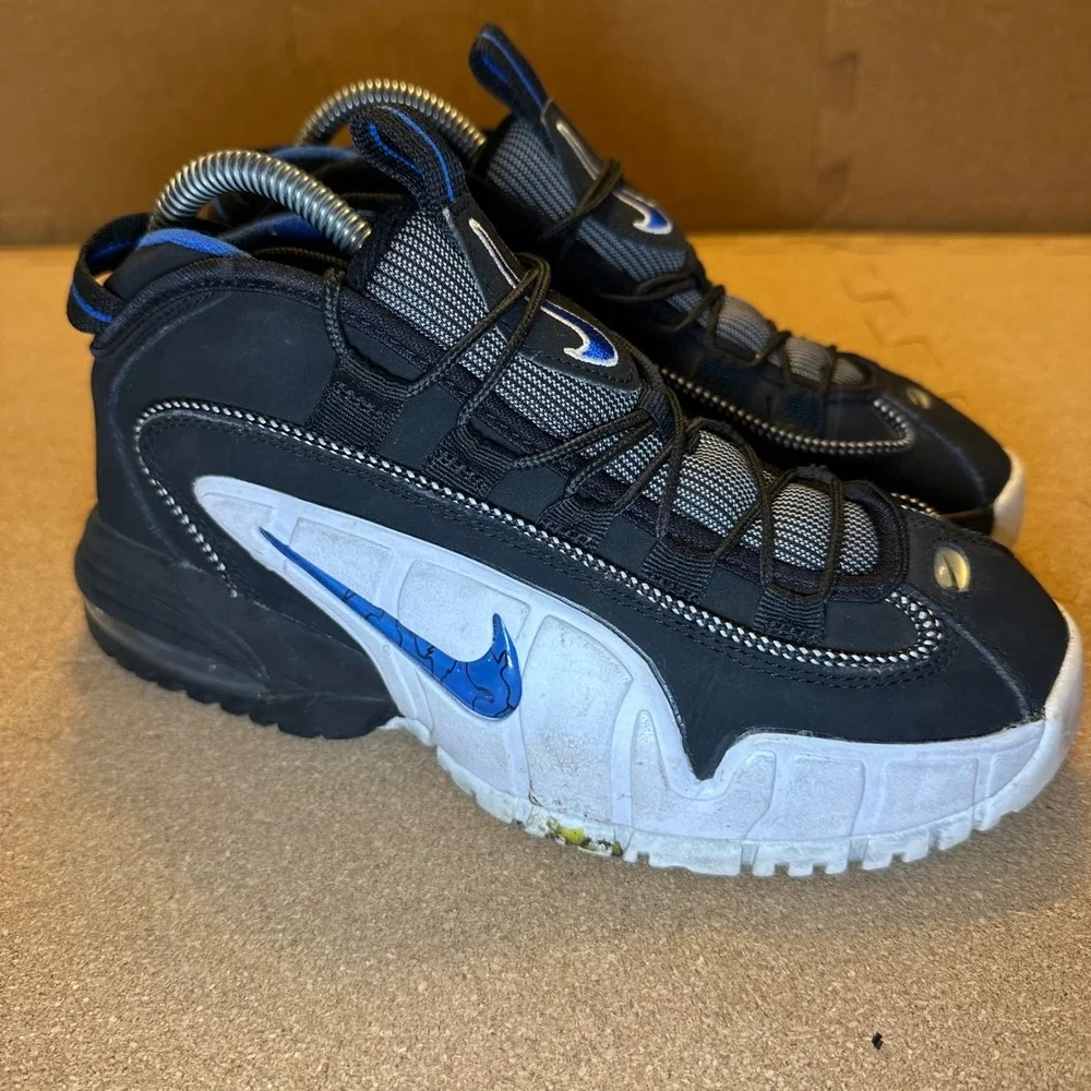 Nike Air Max Penny 1 Kids 5.5Y Black Blue Orlando DQ7774-001 Basketball Shoes